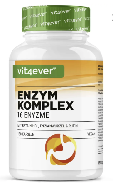 Enzym Komplex - 16 Enzyme - 180 Kapseln